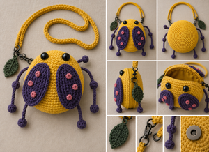 Beetle Crochet Sling Bag
