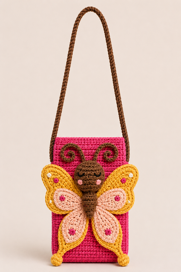 Butterfly Crochet Sling bag