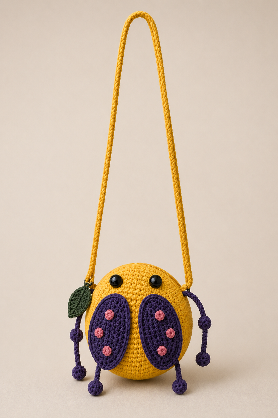 Beetle Crochet Sling Bag