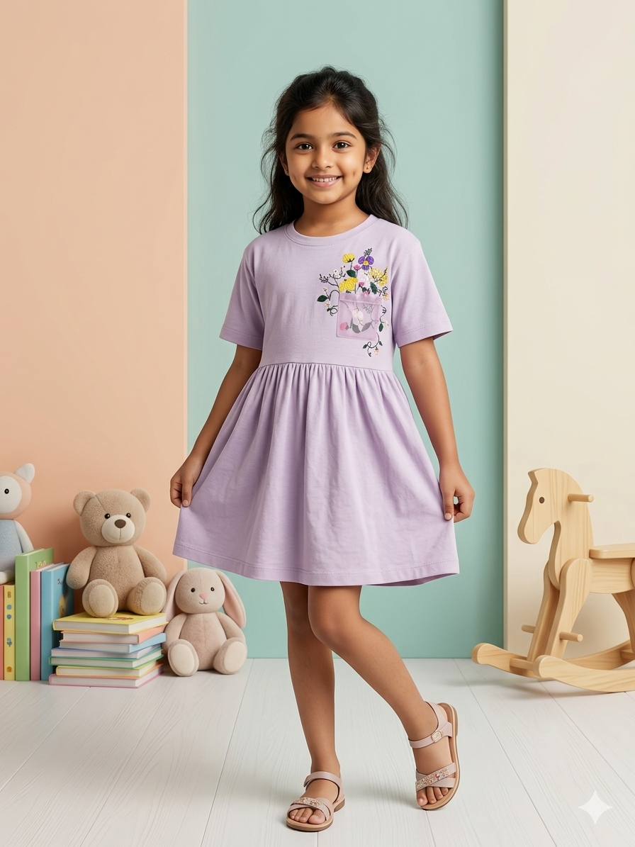 Pocketful of Posies Dress - Lilac