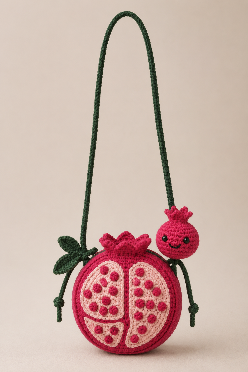 Pomegrenate Crochet Sling Bag