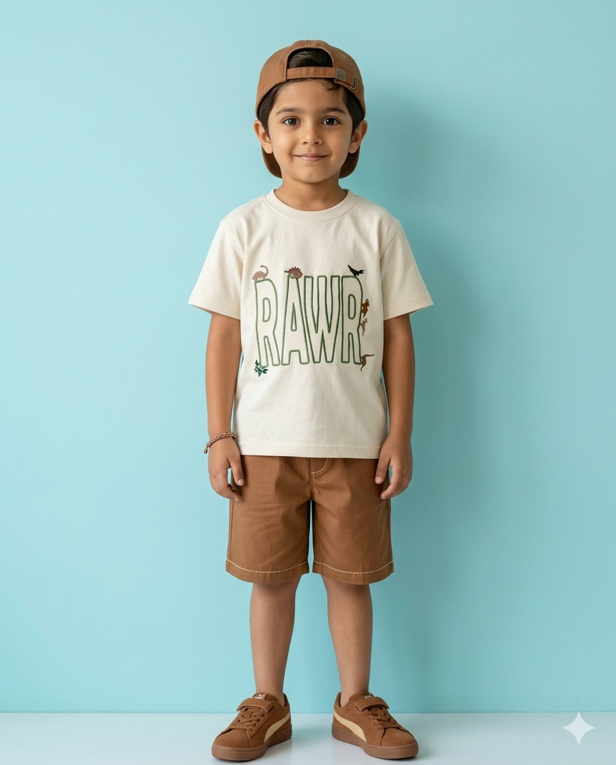 Hear Me Rawr – Soft Sand Tee